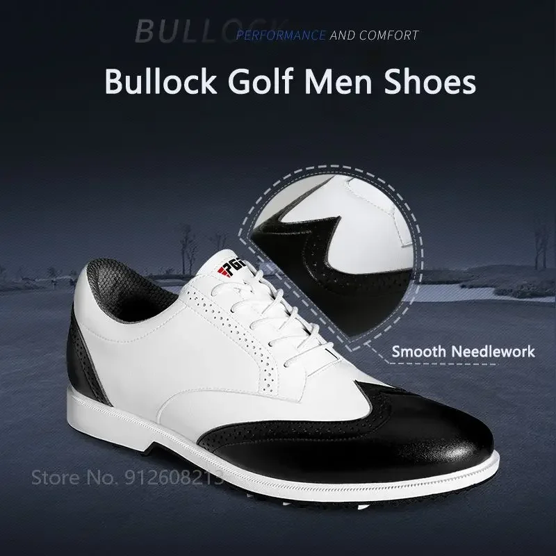 PGM męskie buty golfowe w stylu akcentem wodoodporne tenisówki golfowe męskie antypoślizgowe kolce obuwie oddychające trenerzy sportowe dla