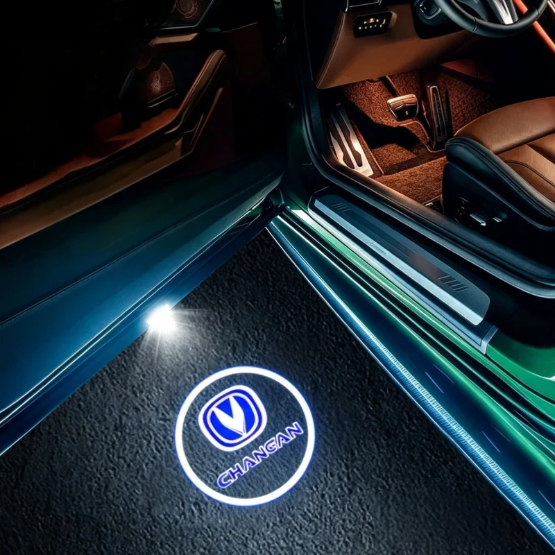2pcs Led Car Door Welcome Lights Ghost Shadow Lamp Welcome Lamp For Changan CS75 CS95 CX70 CS15 CS35 Car Decoration Accessories