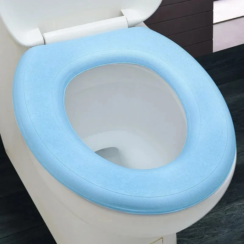 Sticky Toilet Mat EVA Waterproof Toilet Seat Universal Reusable Nightstool Cover Bathroom Accessories Decor Bathroom WC Cover