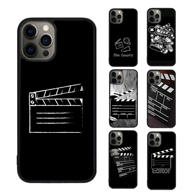 Film Movie Director Clapper Board Phone Case cover For iPhone SE2020 15 16 14 13 12 11 Pro Max Coque For Apple 8 PLUS 7 XS