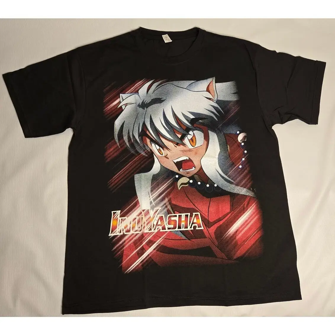 inuyasha vintage style t shirt anime rap tee size xl akira