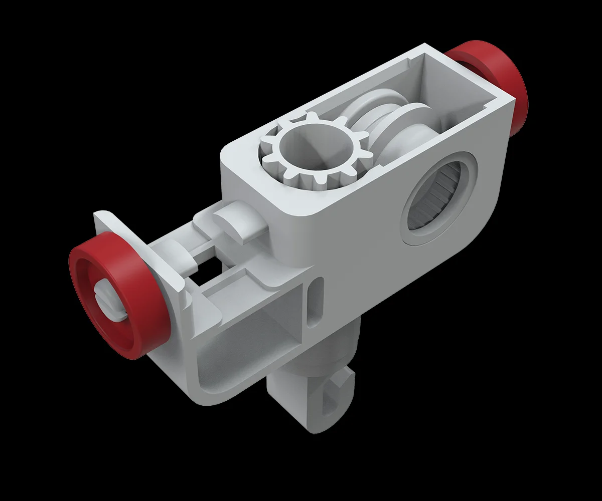 Portador de gancho en J moderno y duradero para componentes de persianas verticales