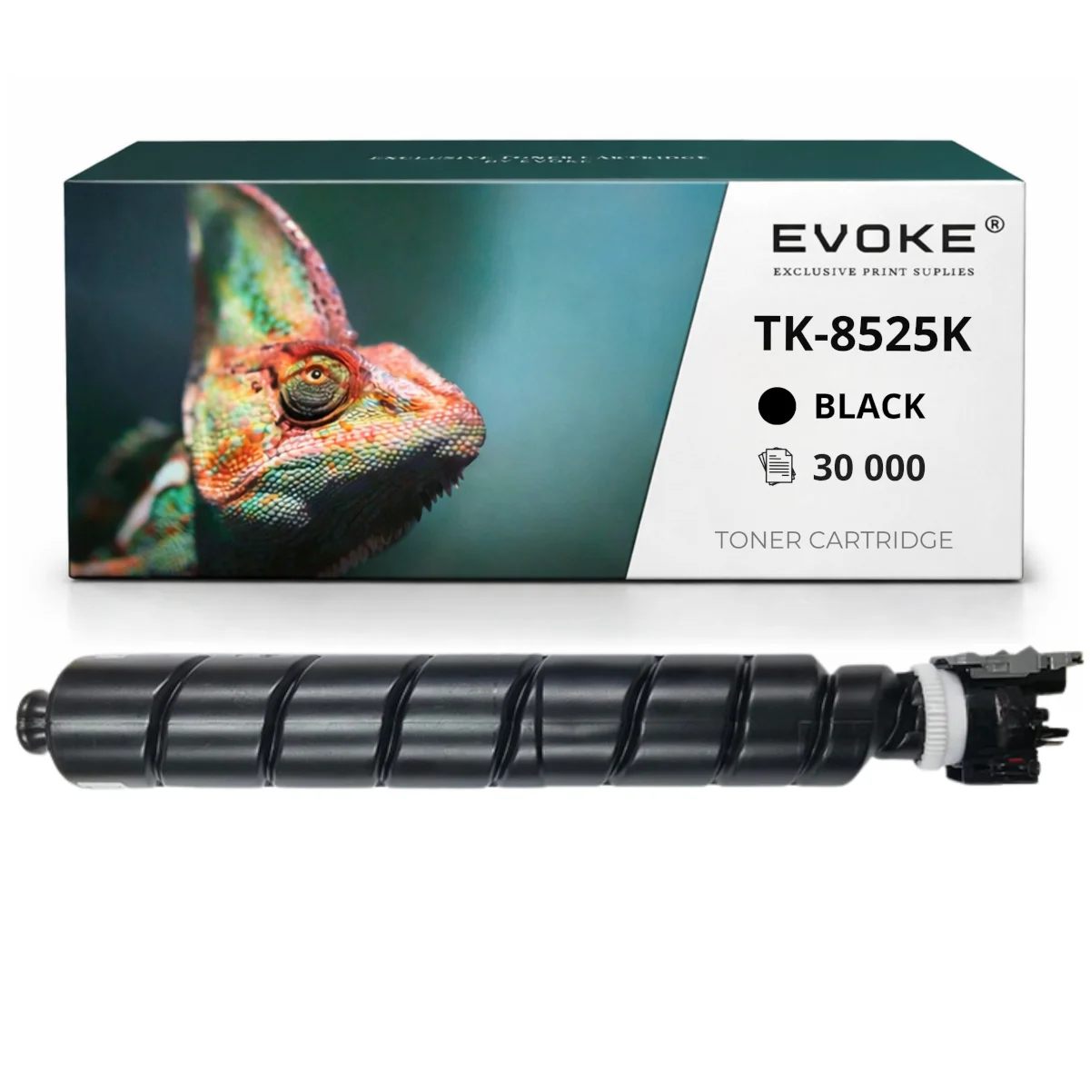 Evoke Compatibele Toner voor Kyocera Tk8525K Tk-8525K Eky508 Tk-8525 Tk8525 Zwart 30000 Pagina's Taskalfa 4052Ci/4053Ci