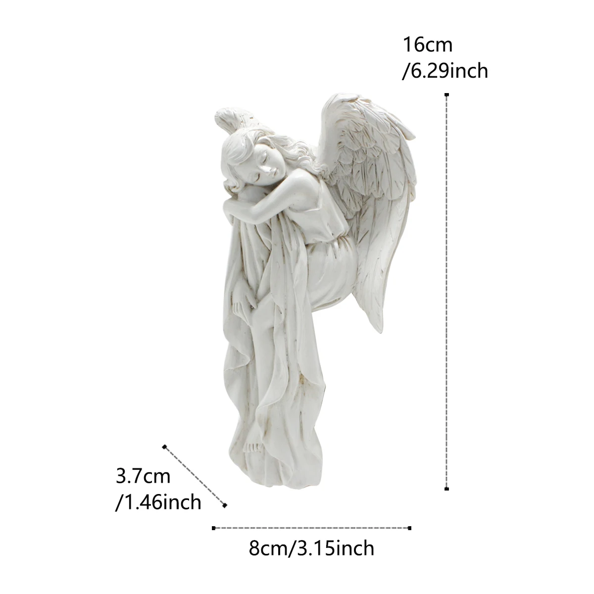 1 piece of resin crafts for left and right angel door frames, home decoration ornaments, exquisite angels guarding every corner