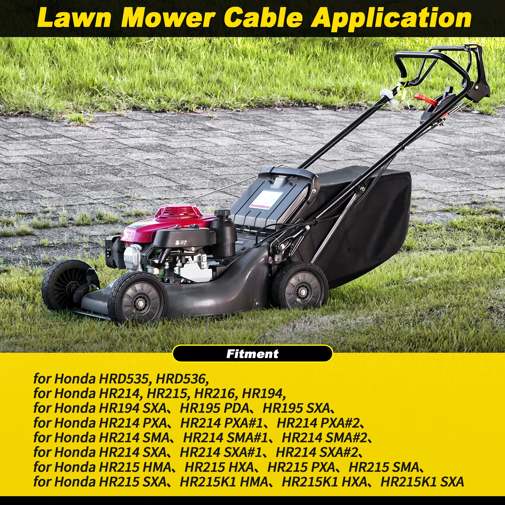 Motoforti No.17910-VA3-003 جزازة العشب خنق كابل لهوندا HRD535 HRD536 HR214 HR215 HR216 كابل فرامل يد استبدال رقم GH45843