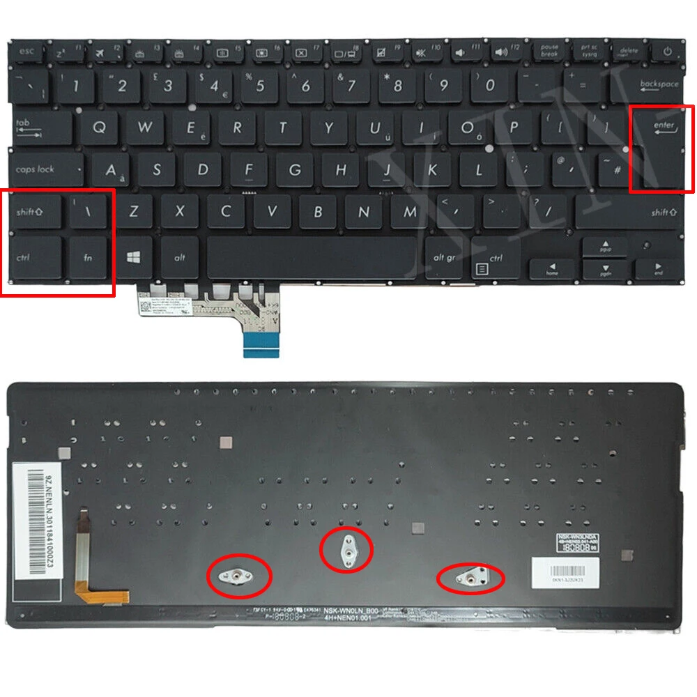 

Клавиатура с подсветкой для ноутбука ASUS UX331 UX331U UX331UA UX331UAL UX331UN UX331F UX331FA