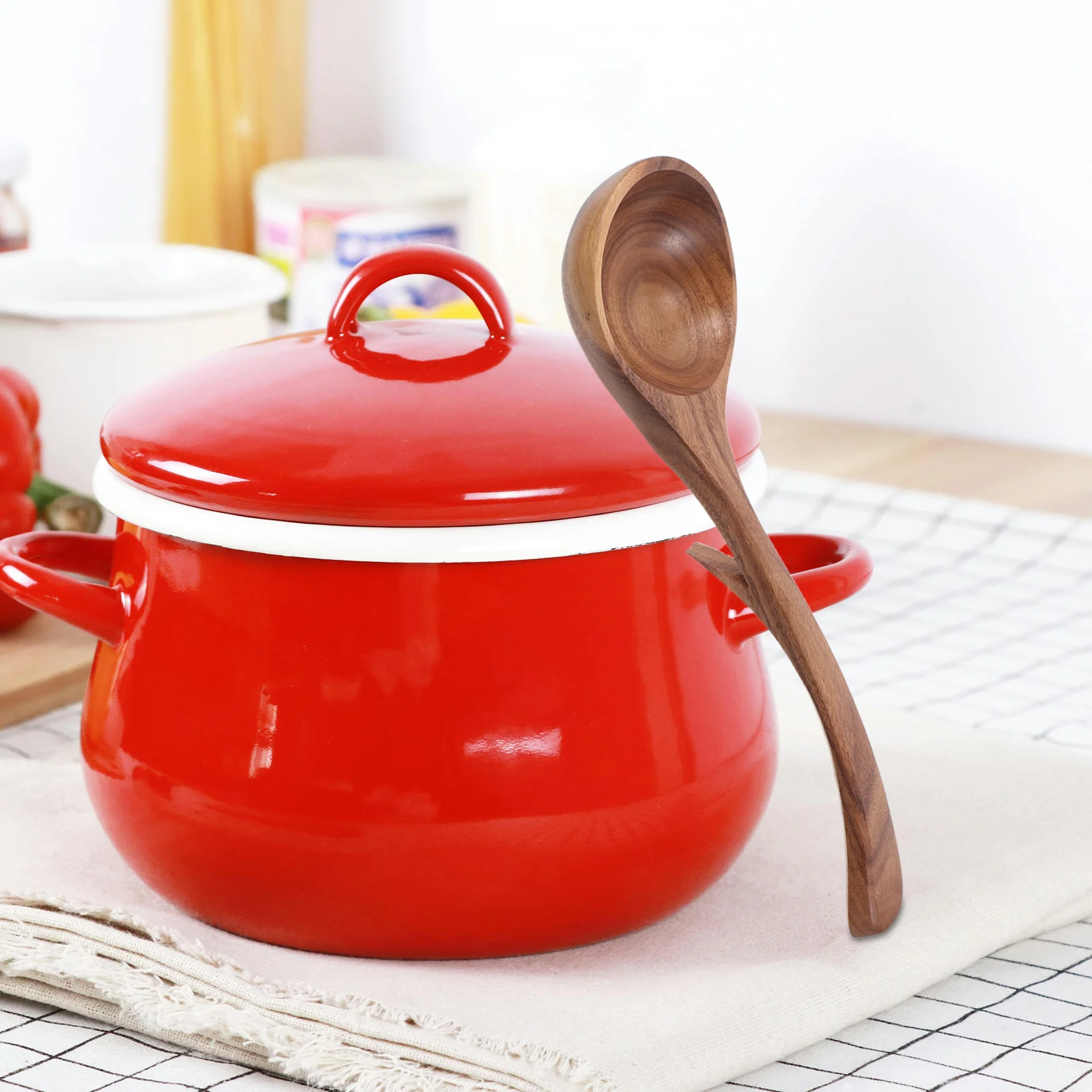 

3 шт., деревянная половник для супа с длинной ручкой, деревянная ложка с крючком для сервировки, перемешивания, смешивания пельменей, антипригарная кухонная кухня