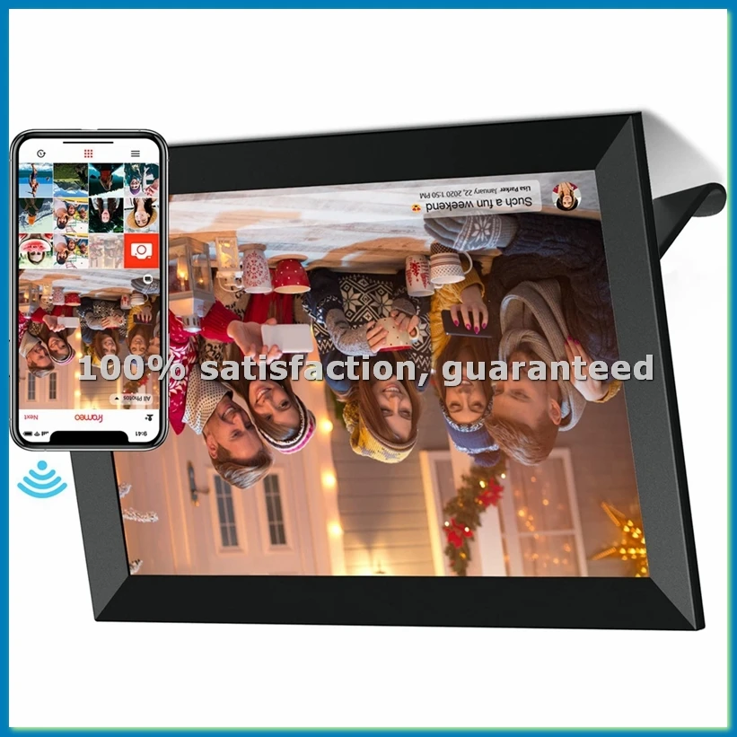 

10.1 Inch Smart WiFi Digital Photo Frame 1280X800 IPS LCD Touch Screen, Auto-Rotate Portrait and Landscape - US Plug-A32R