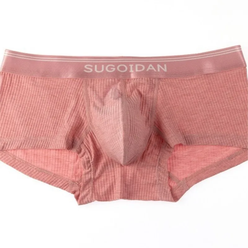 Mens Modal Underwear Breathable Eco Friendly Boxer Shorts U Convex Pouch Bulge Low Rise Moisture Wicking Ropa Interior Ecologica