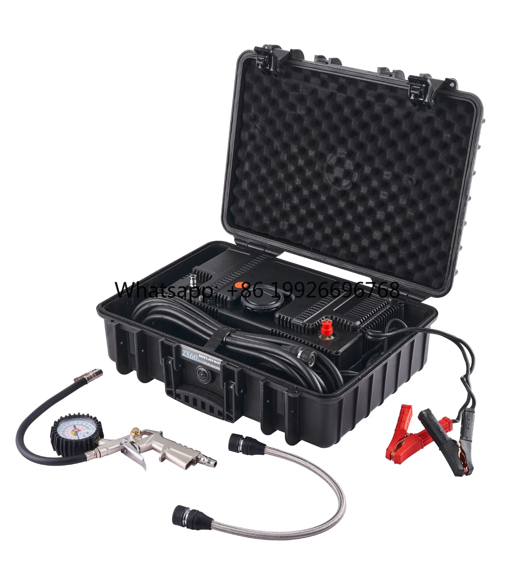 

12v 300L Portable Compressor Double Cylinders 200PSI Tire Inflator Heavy Duty Air Compressor for Car Truck SUV ATV and Bus