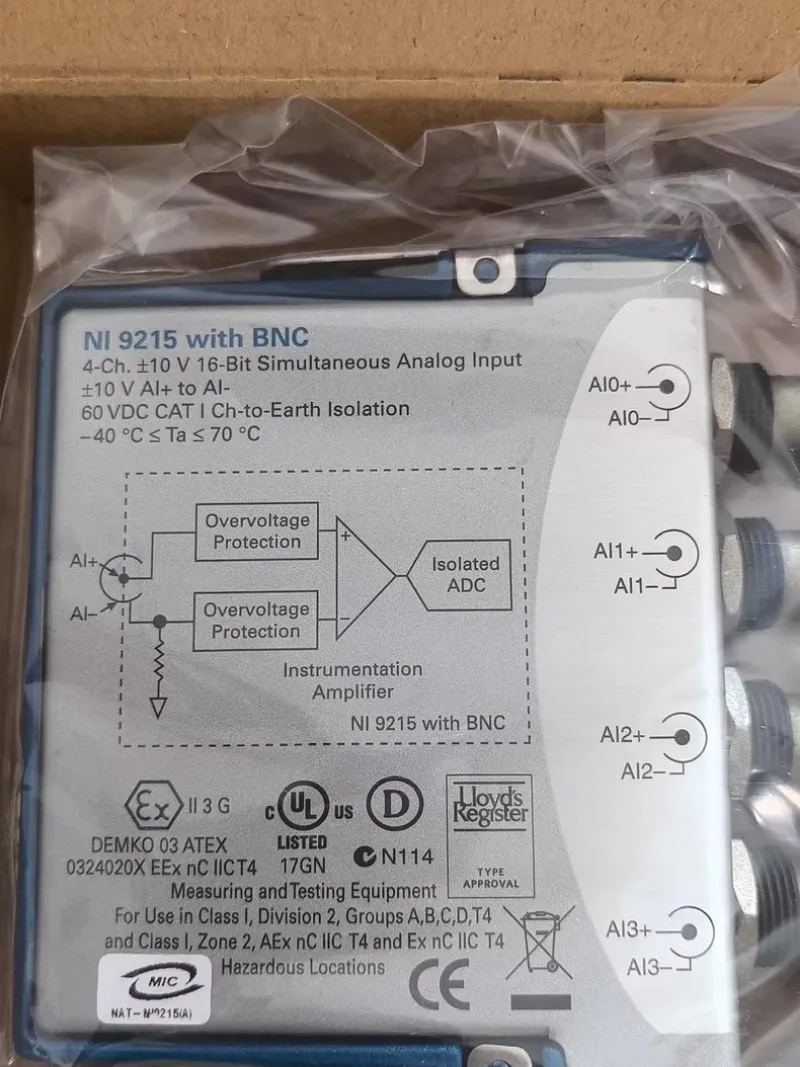 NI 9215 cDAQ Analog Input Module BNC,779138-01 new in box #xhd
