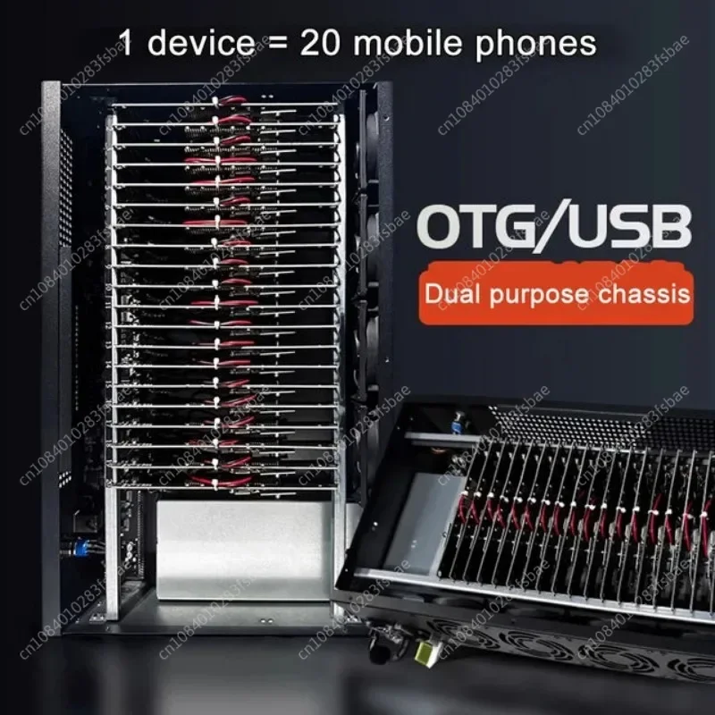 BOX PHONE FARM Integrate 20 PCS Mobile Phone Motherboards Into ONE Case PHONE FARM Box MOTHERBOARD RIG