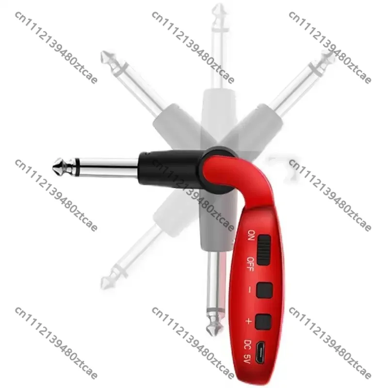 6.5mm Wireless Audio Transmitter Receiver For Electric Guitar Wind Instrument Keyboard Mixer DIY Accessory