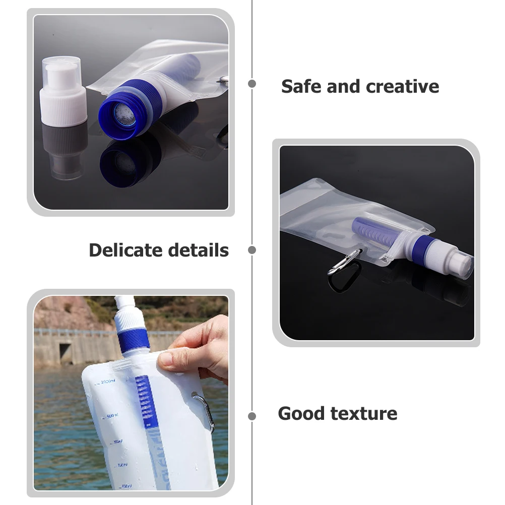 

Water Purifier Camping Foldable Filter Collapsible Outdoor Bag Folding Container Automatic Travel