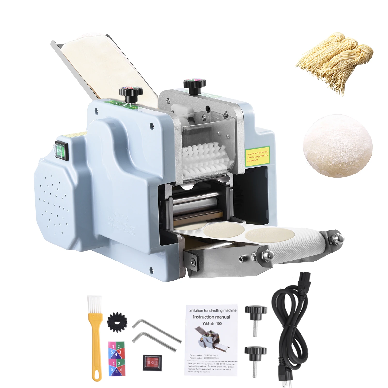 

Dumpling Wrapper Maker, 110V 140W Automatic Electric Wonton Wrapper Maker, Commercial Wonton Dough Maker, 50-60 Pieces