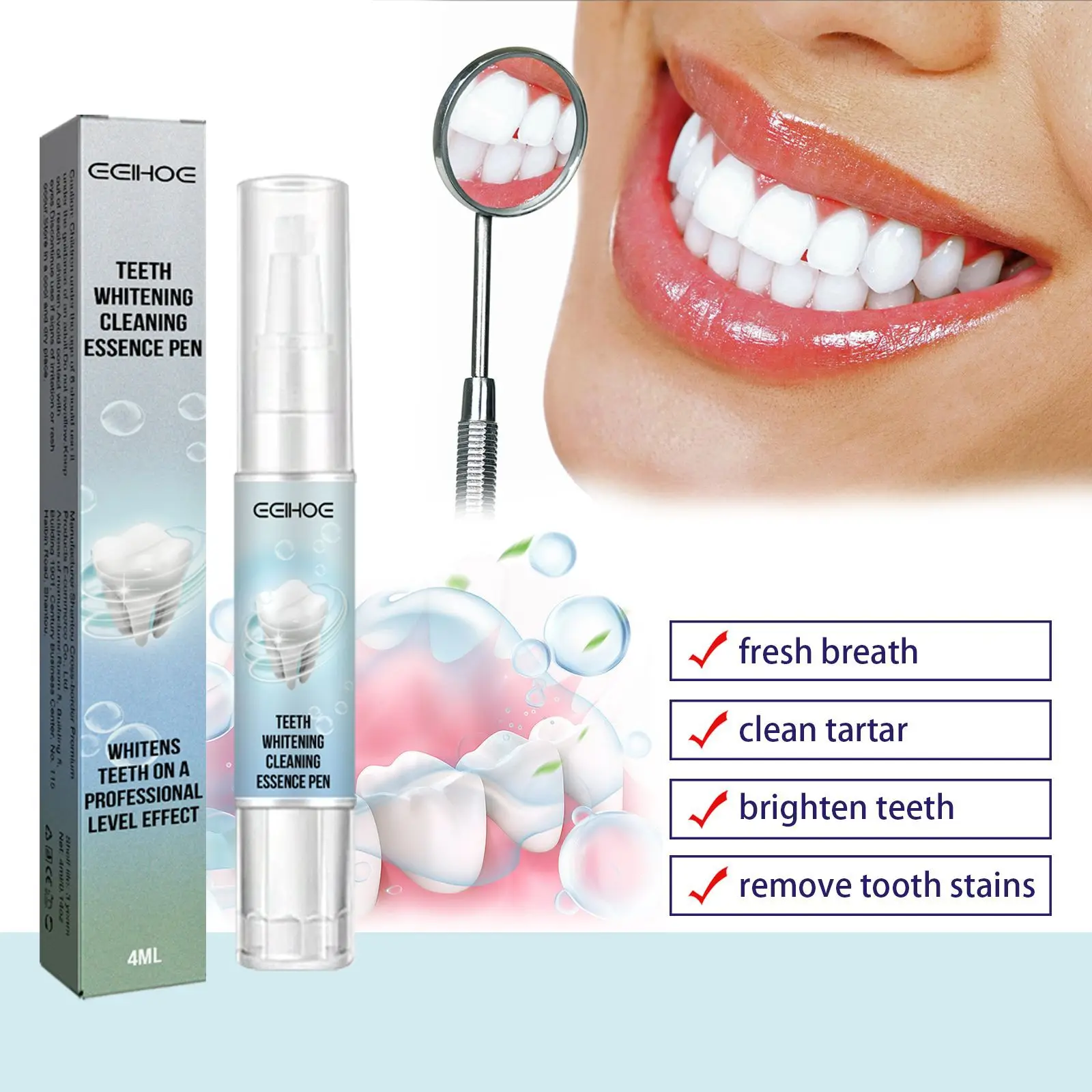 Eelhoe ปากกาฟอกสีฟันแคลคูลัสฟั - Whitening Pen Bleach บทวิจารณ์และราคา