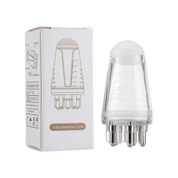 Scalp Applicator Hair Regrowth & Styling Solution Guide Comb Hexagon Head Oil Roller Ball Massage Comb Massage Relaxation Tools