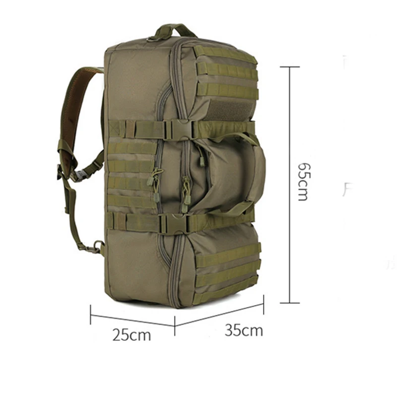 

2025 New Mountaineering Bag Multi functional Backpack Outdoor Dual use Luggage Bag Large Capacity Hand Luggage Bag Backpack