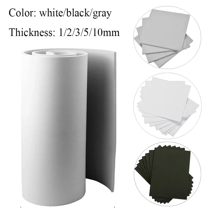 1pcs Thickness 1-10mm Eva Foam Sheets Sound-Absorbing Noise Spone Foam Craft EVA Foam Cosplay Handmade Model Making Material