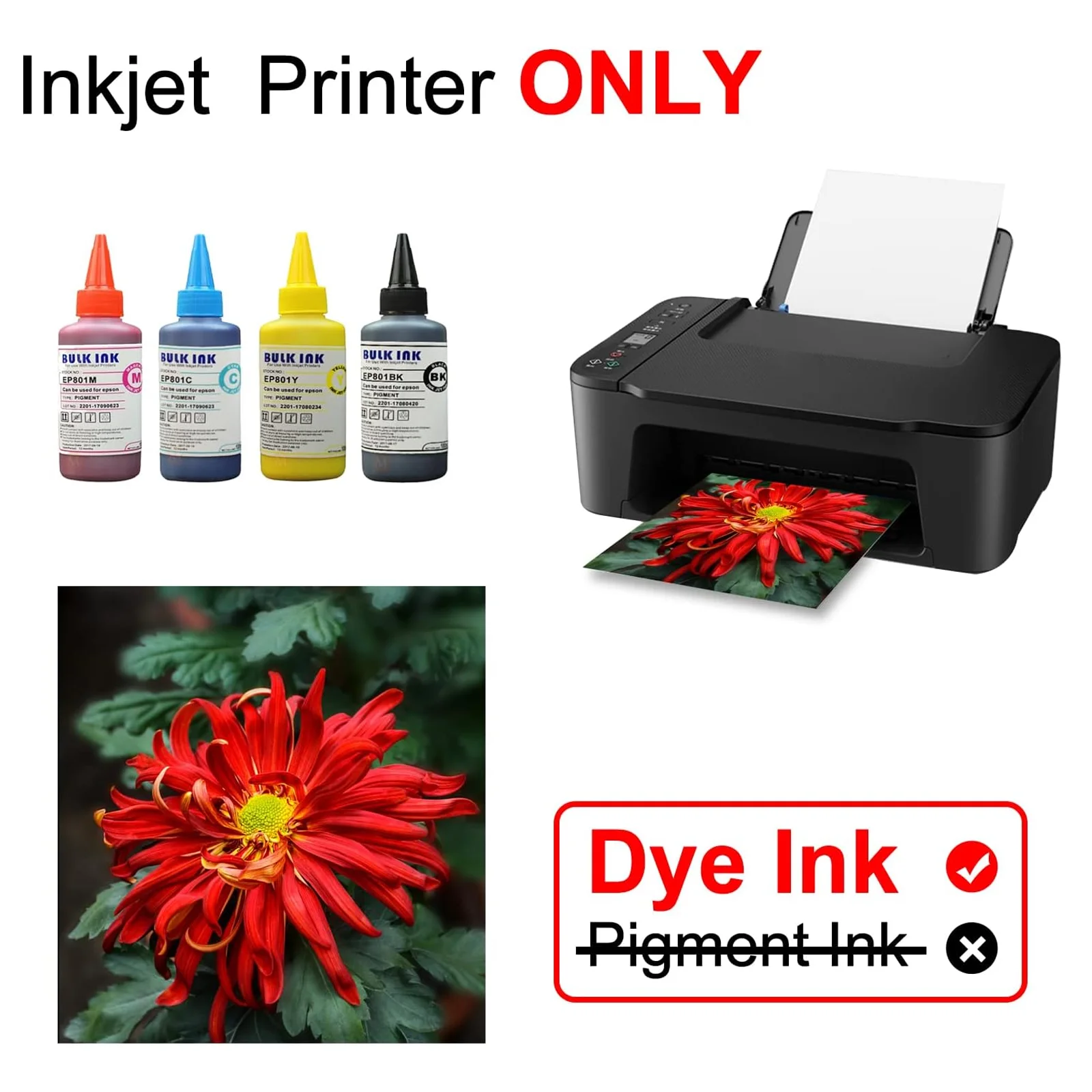 A4 Size 230gsm Glossy Thick Printing Photo Paper 20 Sheets  , 60lb Inkjet Printing Paper/Flyer Paper/Photo Photo Paper-By HUSPER