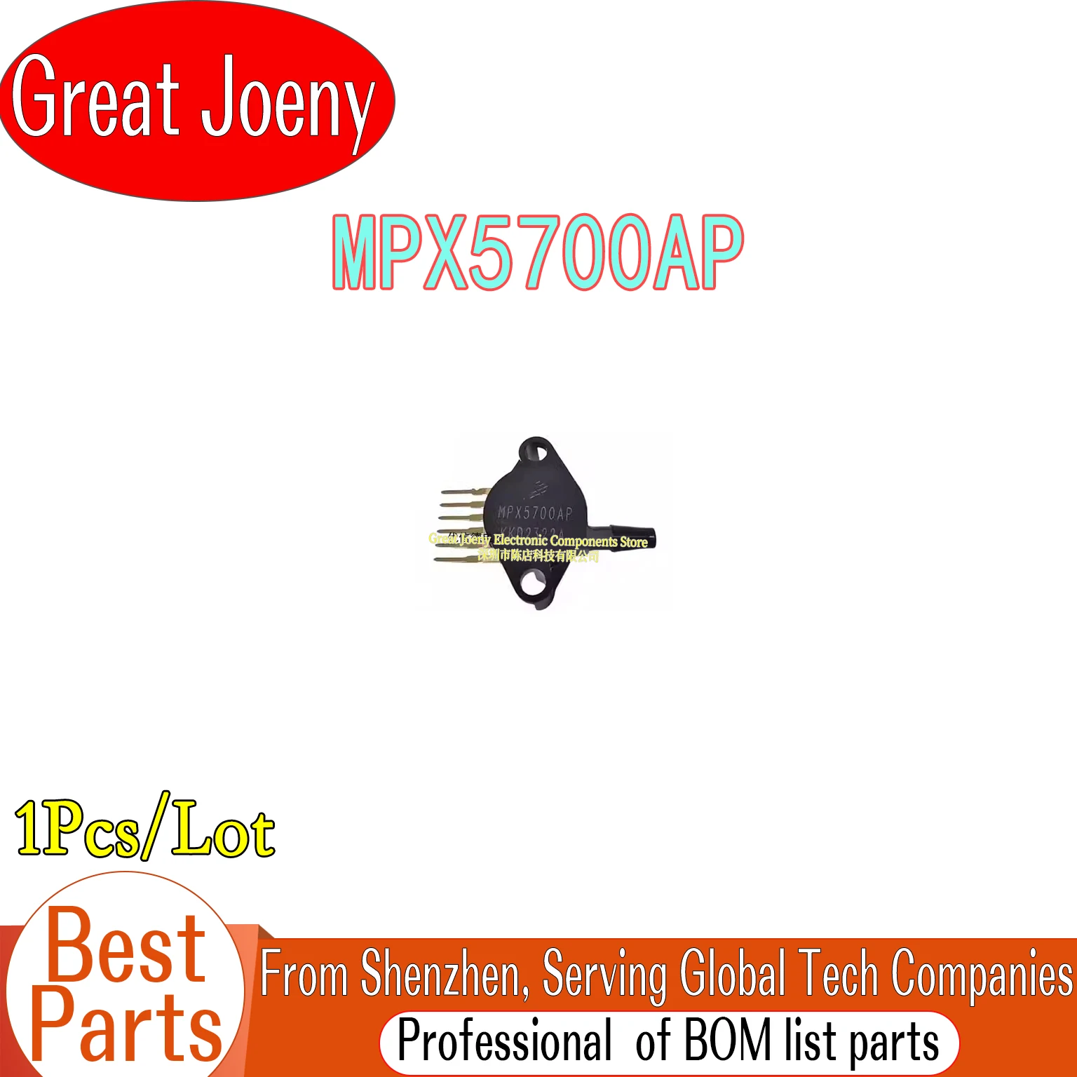 

100% New Original MPX5700AP MPX5700 IC Sensor Chipset SIP-6