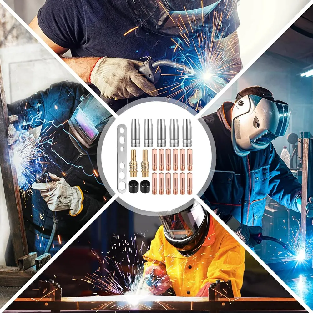 

AB33-22 Pieces MIG/ Welding Accessories Set, Wear Parts Set For MIG Welding Torch MB15AK