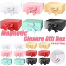 10–1 Stück Geschenkbox mit Magnetverschluss und Band, zusammenklappbare Geschenkbox mit Deckel, Hochzeitsgeschenkbox für Geschenkpapier/Brautjungfern-Antrag - AliExpress 