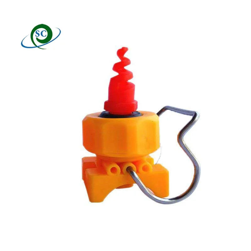 CS quality Dust Removal Plastic Spiral Nozzle with Adjustable fitting Ball Pipe Clamp