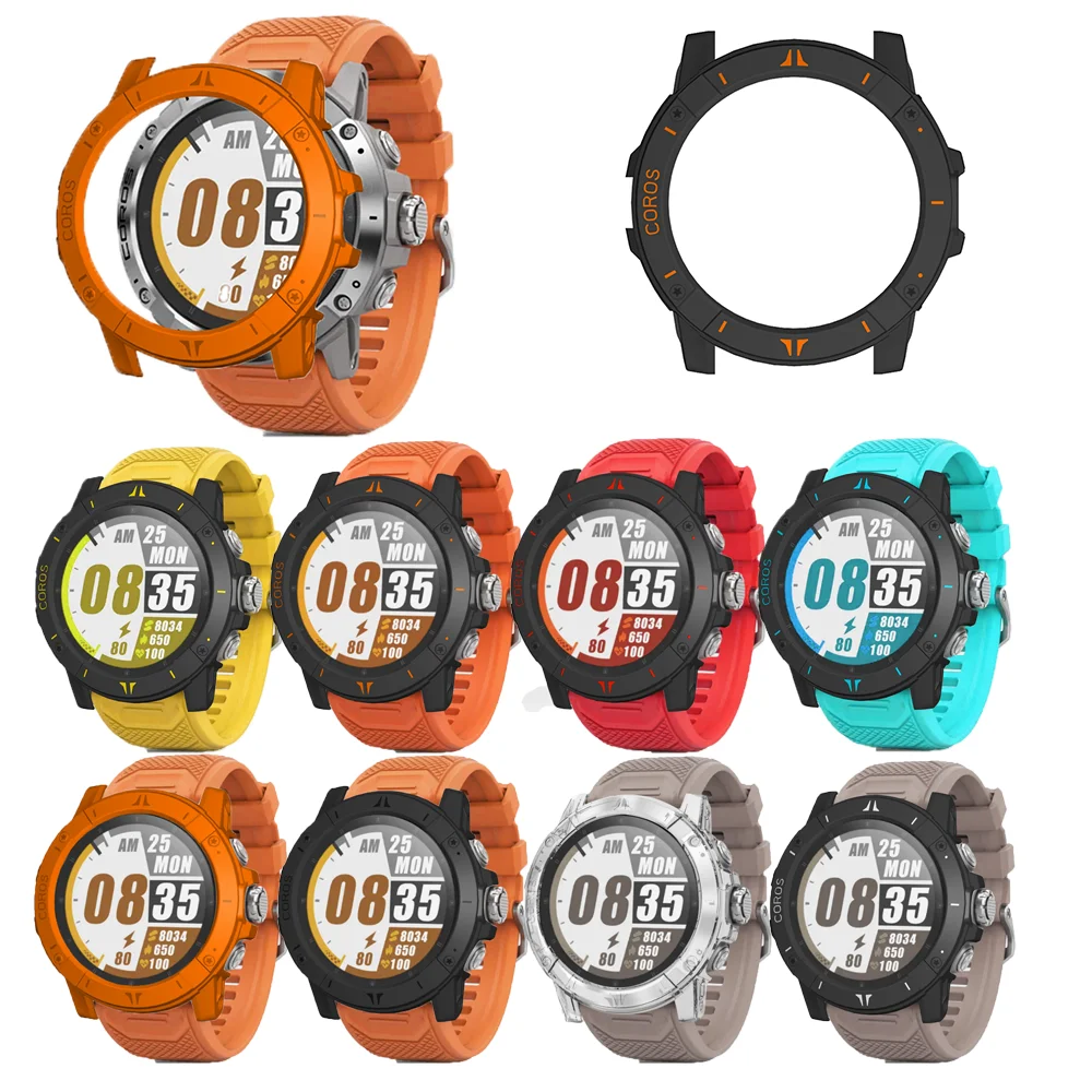 Boîtier de montre pour COROS VERTIX 2/2S, Design multicolore créatif, sans protecteur d'écran, housse de protection PC, accessoires de cadre