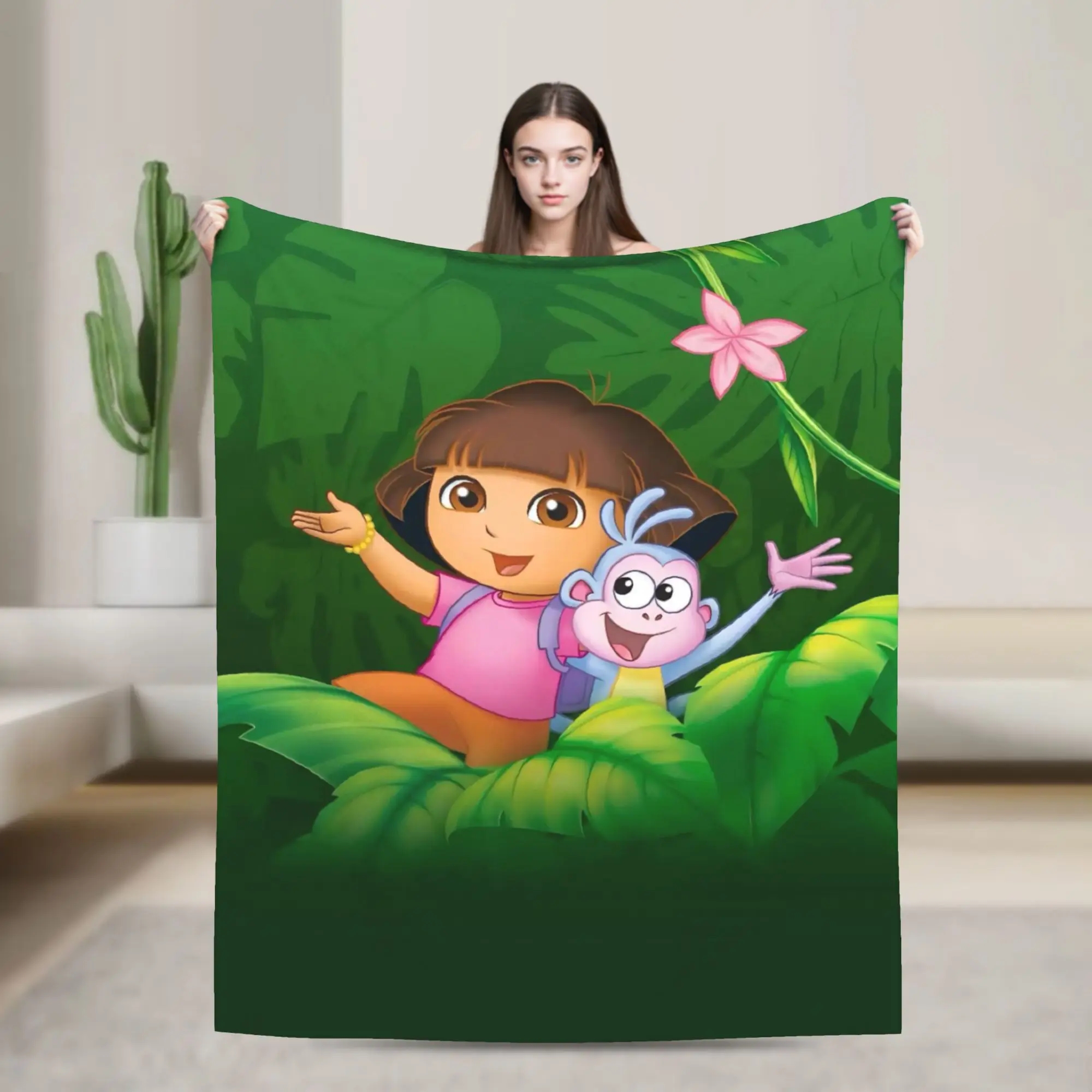 D-Doras The Explorers Accessories Blanket Warm Cozy Fluffy Blankets for Couch 50x60 Inches Multiple Sizes Throws And Blankets