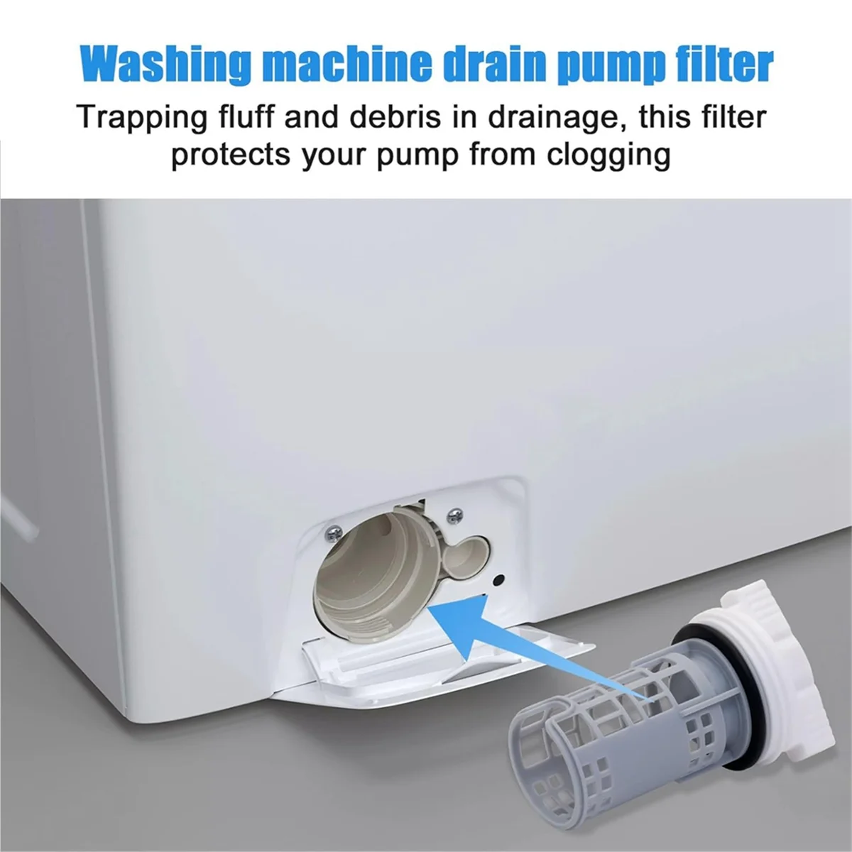 A61T-DC97-16991A فلتر مضخة تصريف الغسالة، فلتر الغسالة للغسيل WF42H5000AW، WF42H5000AW/A2