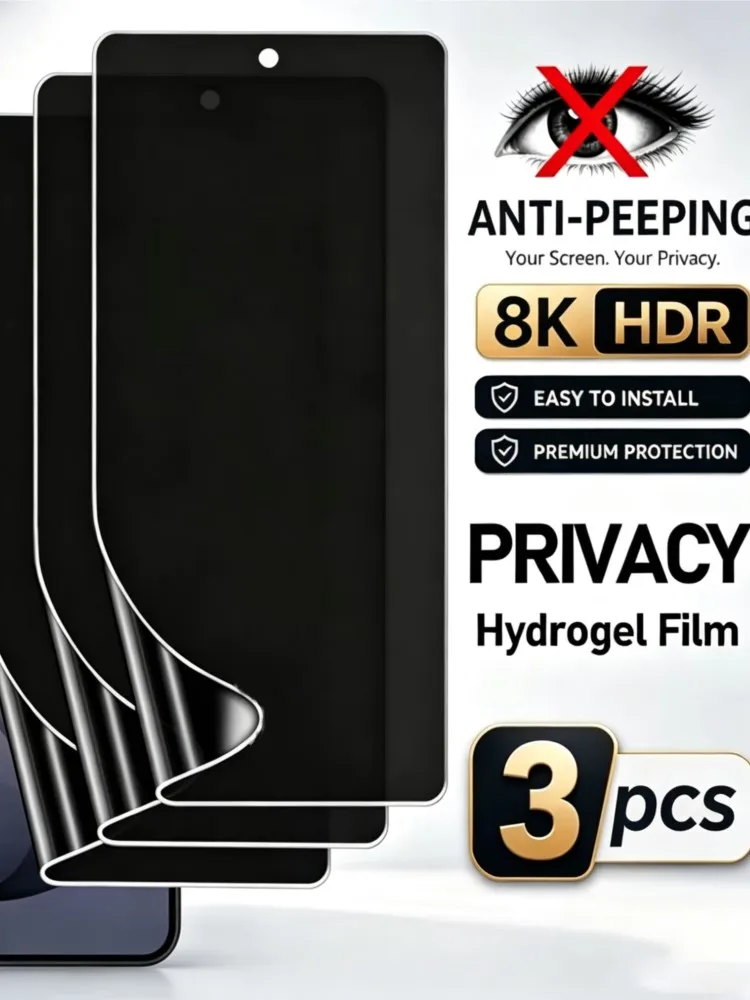1-3 Stück für Samsung A57 S26 Ultra A37 A56 A55 A54 A16 S25 S24 S23 S25 Ultra FE A36 A06 A35 Privatsphäre Hydrogel-Folie Displayschutzfolie