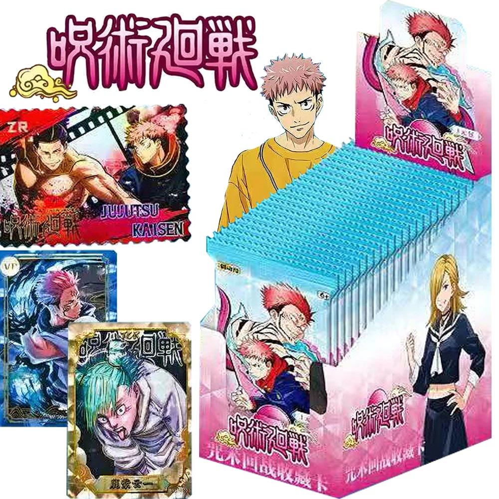 

New Jujutsu Kaisen Cards Japanese Anime Character Itadori Yuji Kugisaki Nobara Unique Games Trading Cards Children Birthday Gift