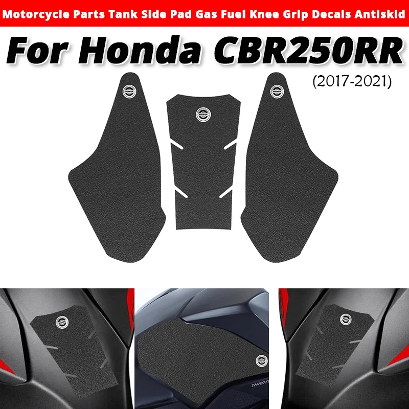 

For Honda CBR250RR CBR-250RR 2017-2021 Motorcycle Parts Tank Slde Pad Gas Fuel Knee Grlp Decals Antlskld Slip on Honda CBR250