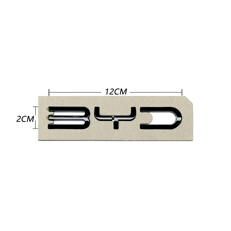 3D ABS Chrome Black Logo BYD Emblem Letters Stiker Car Trunk Badge For BYD SEAL QIN HAN SONG Plus ATTO3 SEAL U Accessories