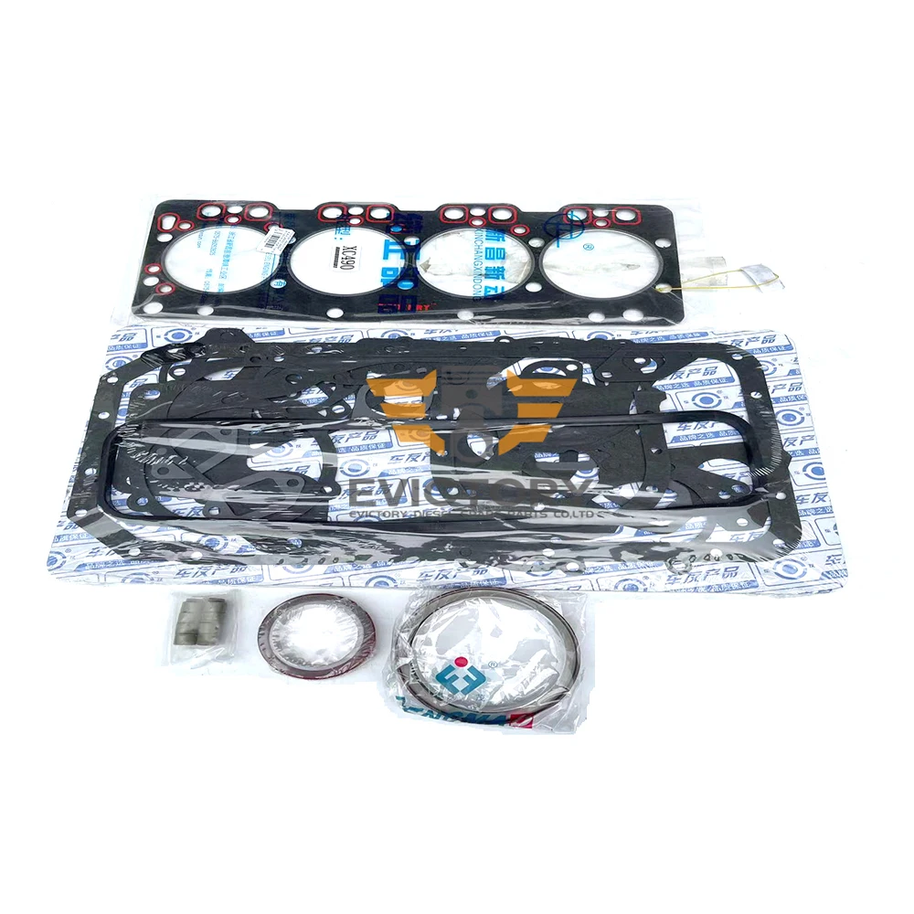 For WANFENG A490BPG B490BPG engine rebuild overhaul kit piston ring liner gasket bearing