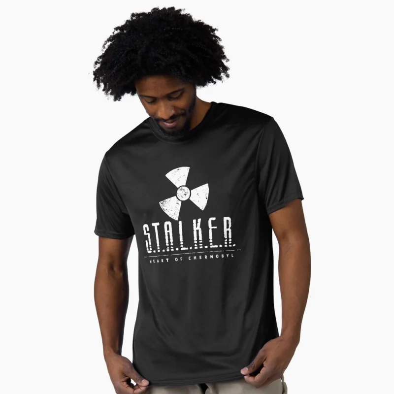 

S.T.A.L.K.E.R. 2 Shadow of chernobyl 0401 Danger exclusion zone gift t shirt Video game Stalker Graphic Clothes All size Tops