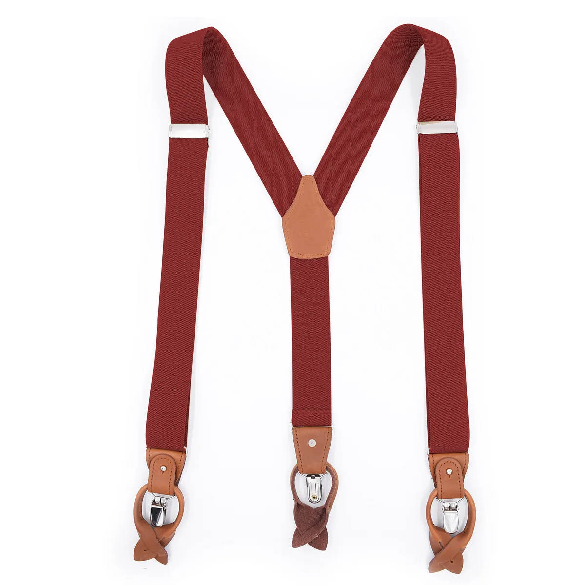 Men's Dual Braces Suspenders with Spaghetti Strap