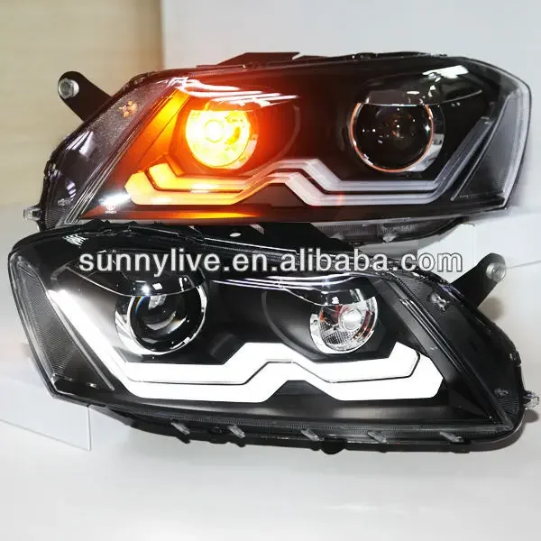 

Airow2012-2014 Year European Version For Passat B7 LED Head Lamp LED Strip Headlights LDV2