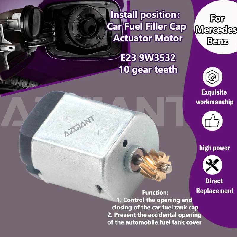 

AZGIANT E23 9W3532 Car fuel filler cap locking system motor For Mercedes Benz C-Class W205 S205 C205/160/180/200/300 2014-2022