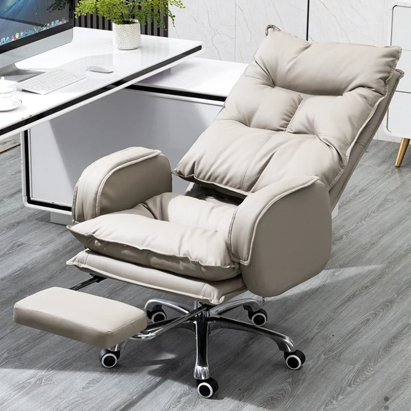 Chair Office Rolling ‏executive Mobile Modern Nordic Reclining Home Office Chair Arm Comfortable Chaise Bureau Furniture SR50OC