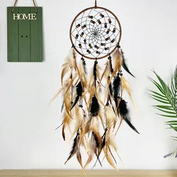 Dream Catcher Feather Wind Chime Hand Woven Crafts Outdoor Garden Bedroom Hanging Ornaments Birthday Christmas Gifts Home Decor