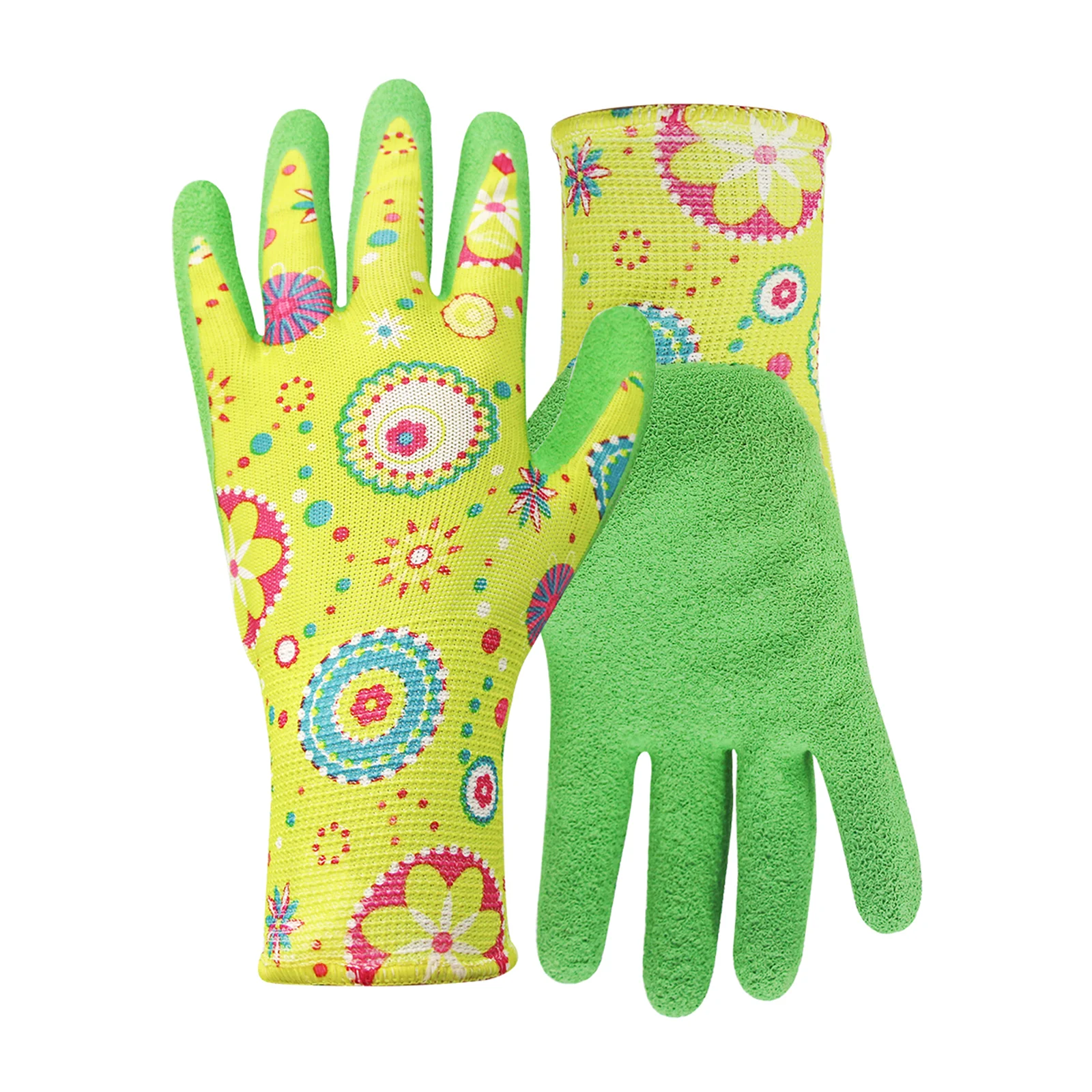 

Multifunctional Garden Gloves, Latex Foam Coating, Breathable Knit Back, Suitable For Household Chores And Other Work, Green