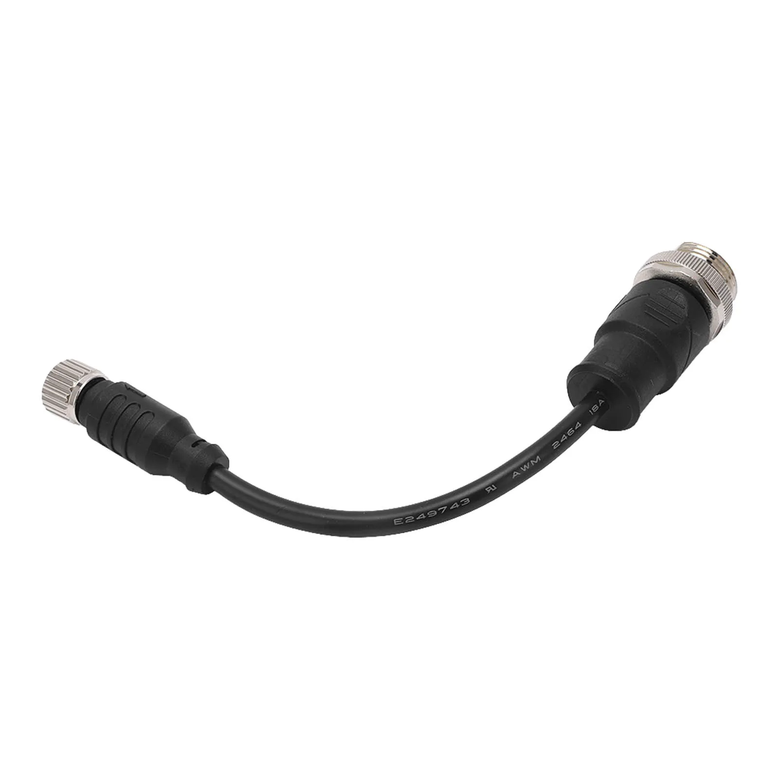 

7/8-5 Core Male to M12 4 Core Female Straight Connector - 9A 0.5m Cable, Marine Boat Electrical Accessory