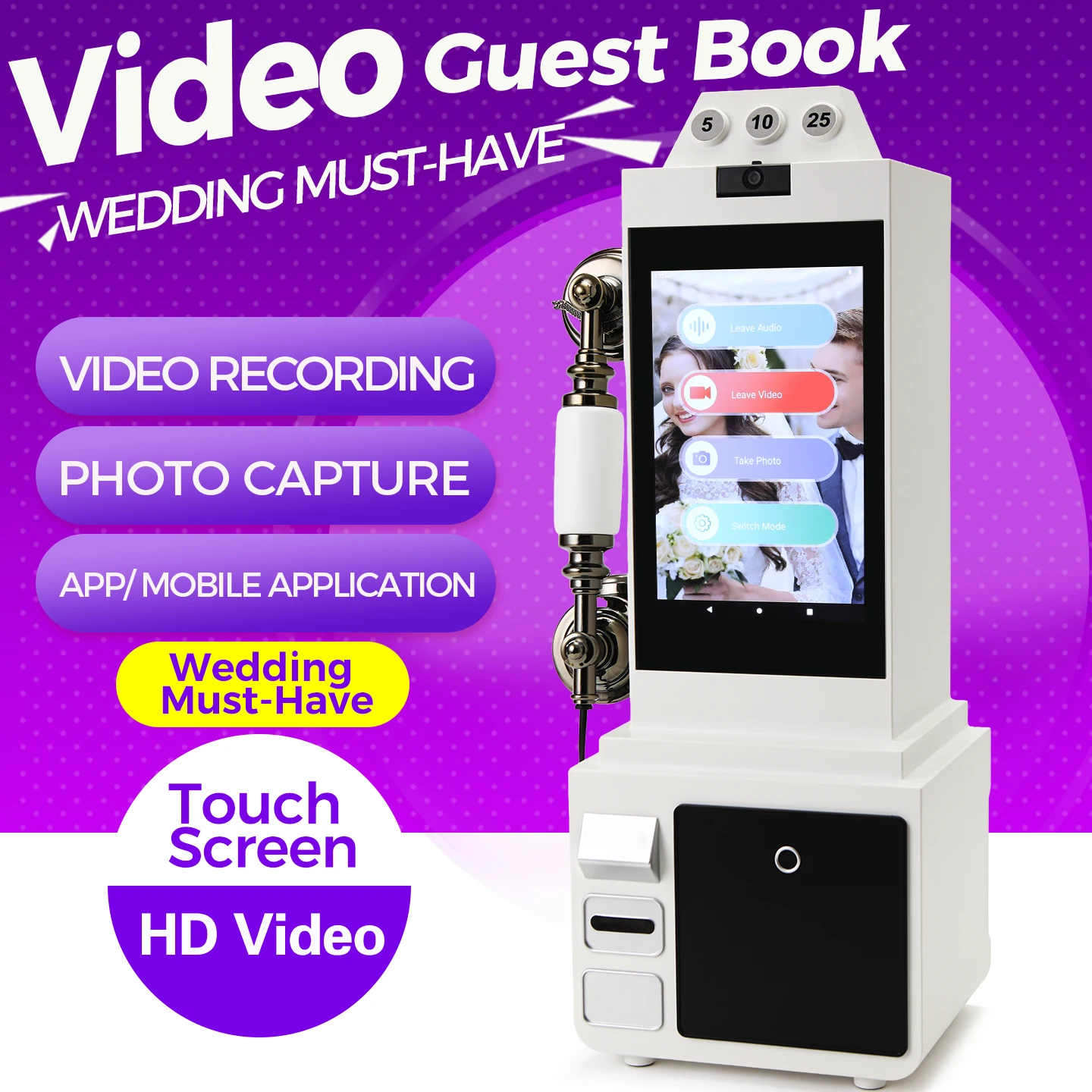 Phone Cases Green - 128GB Party Wedding Video Guest Book