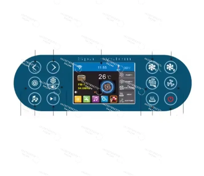 Touch Spa Control Panel for Bathtubs & Hot Tubs, Massage & Draining Accessories Kit