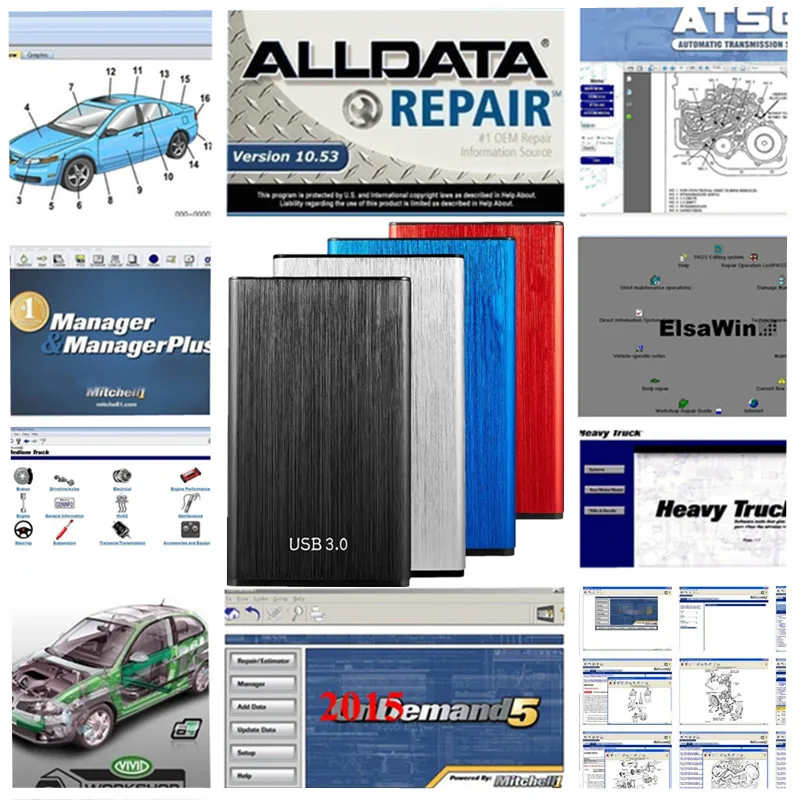 

2024 All Data Auto Repair SoftwareAlldata M-itchell Ondemand Alldata v10.53 Auto Repair Software 2019 Alldata + ELSA 6.0 1TB HDD