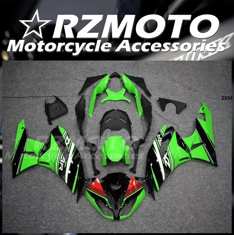 

4Gifts New ABS Fairings Kit Fit For KAWASAKI ZX-6R ZX6R 636 2009 2010 2011 2012 09 10 11 12 Bodywork Set Red Green