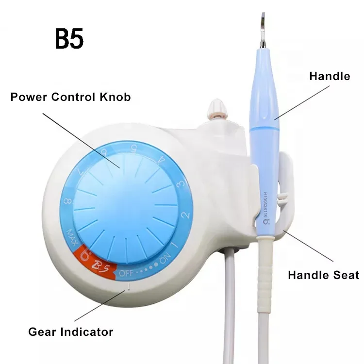 ทันตกรรมอัลตราโซนิก Piezo Scaler B5 พร้อม Handpiece ที่ปิดสนิท 5 เคล็ดลับ Scaling ทําความสะอาดฟันอุปกรณ์