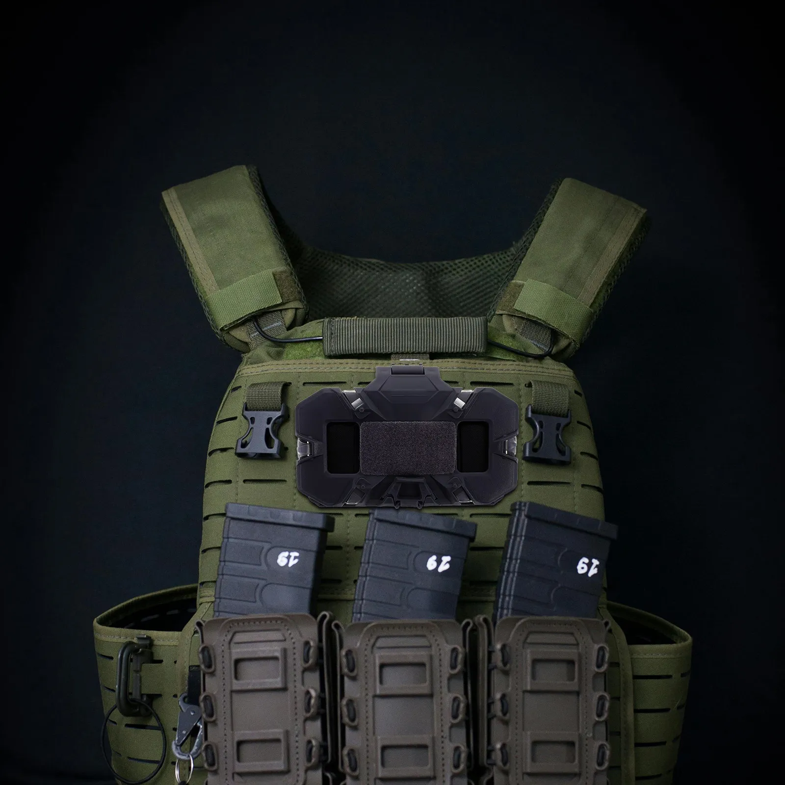 

Foldable Navigation Board Chest Phone Carrier Vest Mount Holder Tactical Outdoor Gear Hiking Lightweight